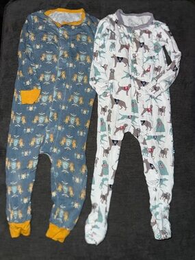 Magnetic Me Blue Lion & KicKee Pants Print One-Pieces